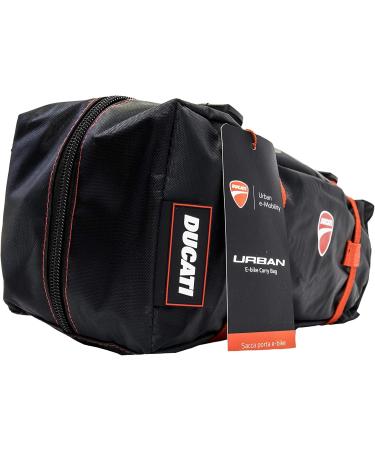 DUCATI Unisex Foldable Bicycle Bag | Black & Red - Premium Bicycle Accessory for Travel - Buy Online on GoSupps.com