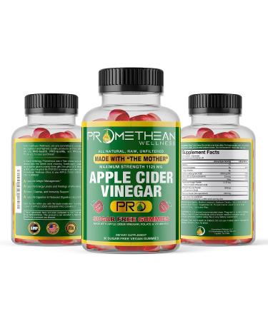 ACV Gummies - Sugar Free 1125mg with Mother for Detox Cleanse | Low Carb Keto Gummies for Insulin Resistance | Golo Apple Cider Vinegar Gummies - Buy Online on GoSupps.com