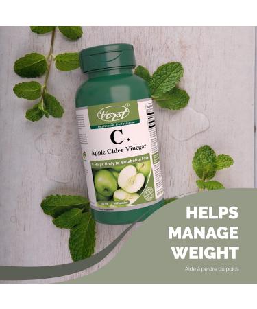 VORST Apple Cider Vinegar Max Strength Formula 1020mg Per Serving (510mg Per Capsule) with Vitamin C 3 X 90 Capsules | Supplement for Fighting Fatigue Appetite & Poor Digestive Tract | Paleo & Keto Friendly Powder Pills | 3 Bottles 270 count (Pack of 1) - Buy Online on GoSupps.com