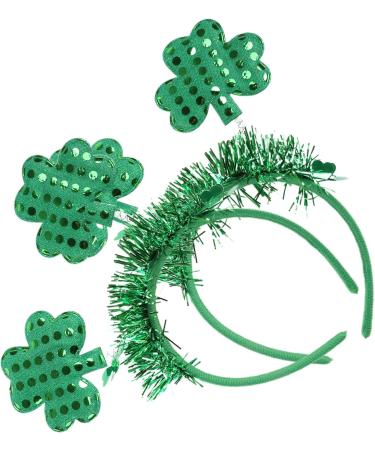 amangul Saint atrick's Day Headband Sequins Shamrock Hair Hoop Green for Head Boppers Irish arty Holiday hoto rop - Buy Online on GoSupps.com