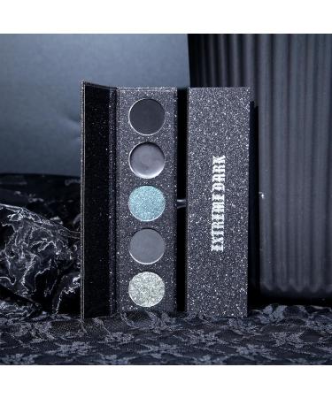 LXZJJM Smoky Eye Shadow Palette Extreme Darkness Eyeshadow Palette High Pigment Dark Shades In Black Grey And Silver Long-Lasting 5 Colors - Buy Online on GoSupps.com