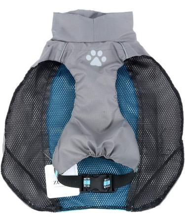 Zweitea Waterproof Raincoat for Medium & Large Dogs | Reflective Windproof Rain Jacket with Mesh Lining | Optimal Protection for Outdoor Hiking & Wet Days | Blue 5XL - 1 Pack - Buy Online on GoSupps.com
