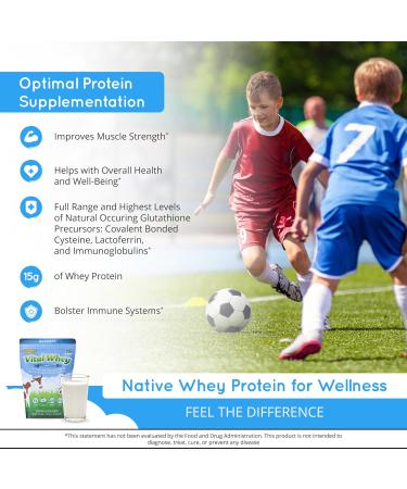 Grass-Fed Whey Protein Powder for Immune Vitality Natural Flavor 2.5lbs (56 Servings) 15g Protein Per Serve Vital Whey Clean Holistic Wellness Nutrition Natural 2.5 Pound (Pack of 1) - Buy Online on GoSupps.com