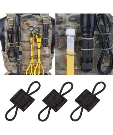 12-Piece Molle Pocket Buckle Set | Tactical Vest Belt Accessories | Black Molle System for Backpacks & Gear - Buy Online on GoSupps.com