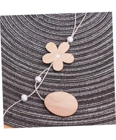 Cabilock Easter Home Decor Easter Wooden Tags Wood Decor Home D cor Easter Wooden Pendant Paper Cut Spring - Buy Online on GoSupps.com