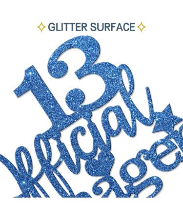 Tenhaisi Navy Blue 13 Official Teenager Cake Topper for Happy 13th Birthday Cake Topper Glitter Teens 13th Birthday Cake Decoration - 13 Years Old Birthday Anniversary Party Supplies - Buy Online on GoSupps.com