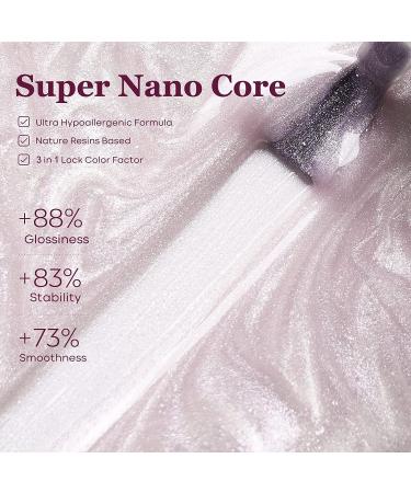 Modelones Gel Nail Polish 6 Colors White Soft Pink Gel Polish Classic Nude Purple Glitter Nail Polish Gel Soak Off U V Gel Nail DIY Salon Manicure French Popular Nails Art Gifts for Women - Buy Online on GoSupps.com