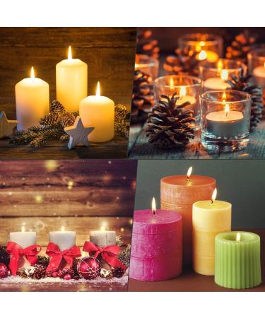 Buluker 300Pcs Smokeless Candle Wicks with Metal Tabs - Pre-Waxed Cotton Core for DIY Pillar Candles | 9cm/3.5in 15cm/6in 20cm/8in - Buy Online on GoSupps.com