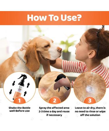 DogsLife Wound & Skin Antiseptic Spray 250ml - Antibacterial & Antifungal Relief for Itchy Dog Skin - Hypochlorous Acid First Aid for Dogs & Puppies - Buy Online on GoSupps.com