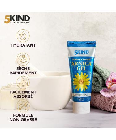 5kind Gel Arnica Extra Fort 100 ml Gel l Arnica Action Rapide Gel Revitalisant l Extrait d Arnica Montana Gel 100ml - Buy Online on GoSupps.com