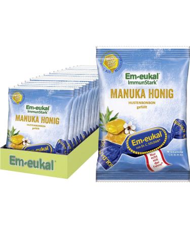 EM-eukal Manuka honey coughing candy filled patch-intensive pleasure with exquisite manuka honey and valuable vitamins (20 x 75 g) - Buy Online on GoSupps.com