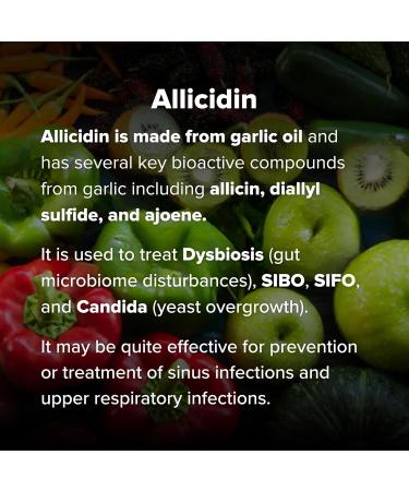 Allicidin by Dr. Rajsree | Garlic Sulfides + Ajoene | Gut Microbiome and Sinus Support | 60 Softgels - Buy Online on GoSupps.com