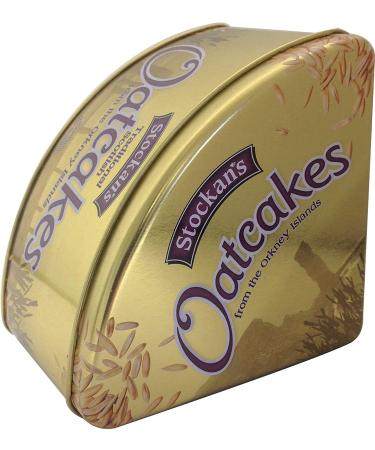 Stockans Oatcakes Gifting Tin - 2 x 3.5 oz Thin Oatcake Packs - 7 oz Tin - Buy Online on GoSupps.com