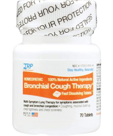 Bronchial Cough Relief Fast Dissolving Tablets - 70 Count | The Relief Products - Buy Online on GoSupps.com
