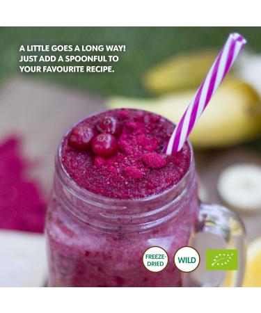  LOOV LOOV 100% Organic Wild Cranberry Powder - Nordic Freeze-Dried Powder from Unsweetened Cranberries - 91g - No Added Sugar - Buy Online on GoSupps.com