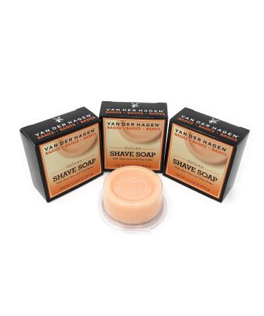 Van der Hagen Deluxe Shave Soap - 2.5 oz - 3 pk 2.5 Ounce (Pack of 3)