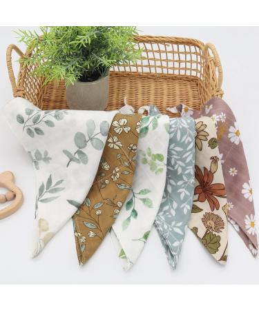 Lifetree Baby Musselin Washcloths - 6 Soft Bamboo Cotton Towels (26x26 cm) for Boys & Girls | Gentle Washcloths for Children & Plant Care - Buy Online on GoSupps.com