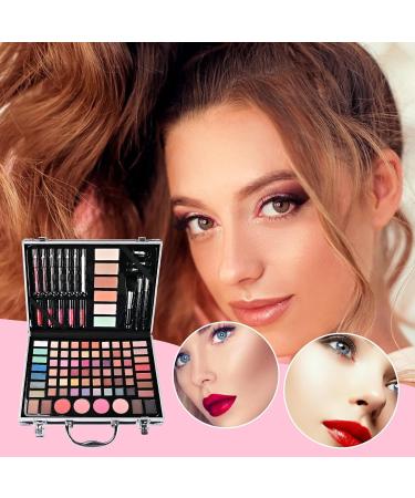 makeup for beginners - makeup for girls | Portable Multipurpose Cosmetic Kit for Professional/Starter 62 Eyeshadows 4 Powders - Buy Online on GoSupps.com