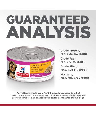 Hill's Science Diet Adult Small Breed Wet Dog Food - Chicken & Barley 24 Count Pack - Buy Online on GoSupps.com