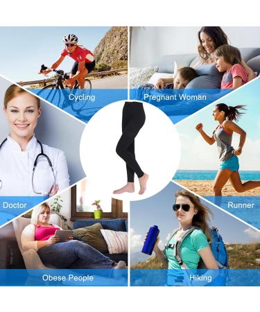 ACWOO 23-32 mmHg Medical Compression Stockings - Support Socks for Men & Women - Thrombosis Compression Socks - Black - Buy Online on GoSupps.com