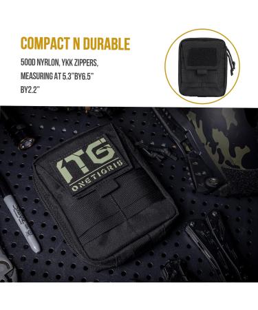 Oneigris Tactical Hip Pocket EDC Bag - Waterproof Molle Belt Pocket for Camping Hiking & Cycling - Black - Buy Online on GoSupps.com