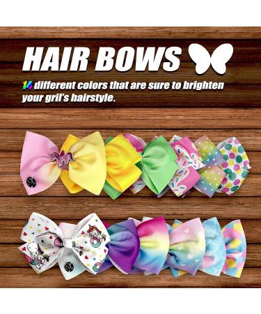 YQLOGY 7 Days of the Week Hair Bows Bundle - 12 Count Multicolor Hair Clips for Girls - Buy Online on GoSupps.com