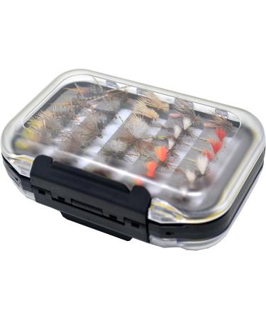 Outdoor Planet Assorted Trout Fly Fishing Lure Pack - 66 Top-Rated Flies + Waterproof Pocketed Fly Box - Buy Online on GoSupps.com