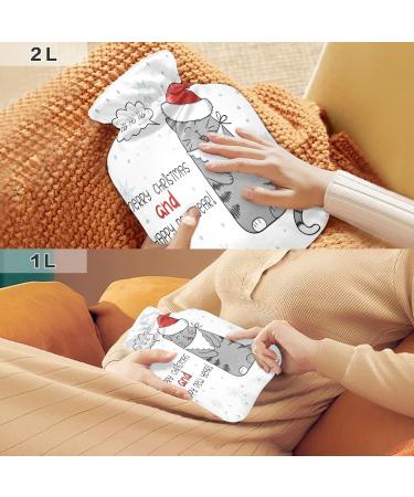 Buy KCLDECI 2L Hot Water Bottle with Cover | Christmas & New Year Gift | Foot Warmer & Pain Relief Cure - Buy Online on GoSupps.com