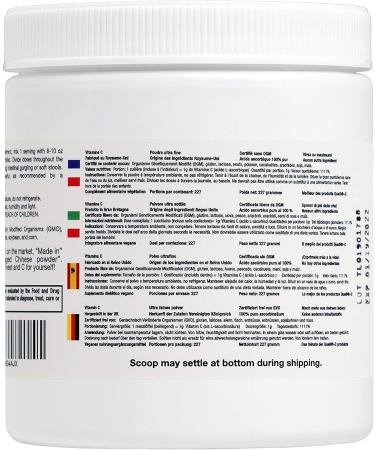 GMO Free Ultra Fine Vitamin C Powder | Made in UK with UK Ingredients | Quali-C L-Ascorbic Acid | Vegan | 8 oz - Buy Online on GoSupps.com