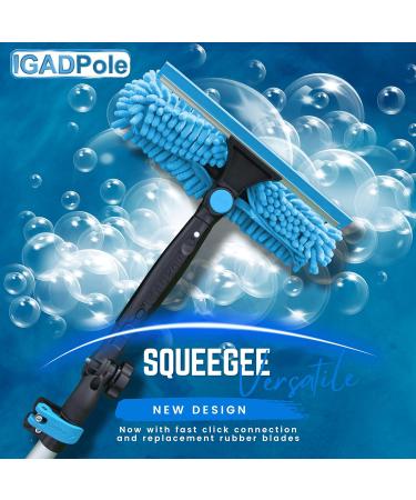 IGADPole 24ft(7m) Washing Kit: Water-fed Brush Cobweb Duster and 10 (25cm) Squeegee and Soap Dispenser Window Cleaning Pole Water Fed Telescopic Brush Window Cleaner Equipment 7m (24ft) Pole - Buy Online on GoSupps.com