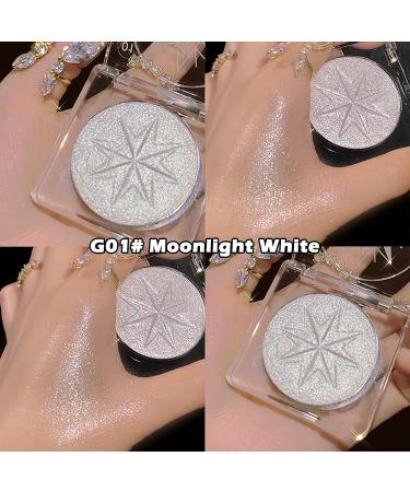 Erinde Pearl White Shimmer Glitter Highlighter - Silver Face Illuminator | G01 Moonlight White - Buy Online on GoSupps.com