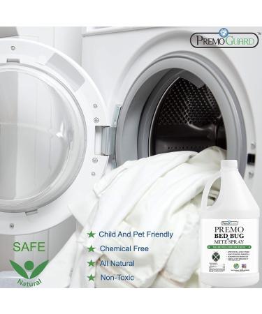 Premo Guard 128 oz Bed Bug & Mite Killer Spray | Fast Acting Treatment | Stain & Scent Free | Child & Pet Safe | Extended Protection | Natural Non-Toxic Formula - Buy Online on GoSupps.com