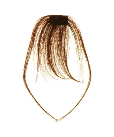 Lurrose bangs wig piece clip in fringe fake fringe hairpins hair for women Hair Clip in Bangs Neat Bangs with Temples Clip Air Bangs Hairpiece Thin Bangs extend Miss one piece hair strands Light brown