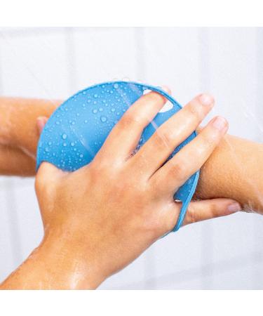 Boie USA Flat Body Scrubber (Blue) - Gentle Exfoliation for Smooth Skin - Buy Online on GoSupps.com
