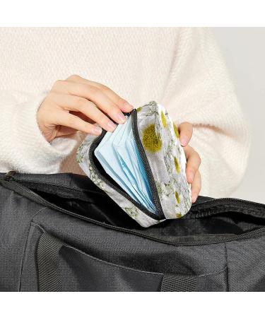 Anna Cowper Daisy Composition Sanitary Napkin Storage Bag | Menstrual Cup Pouch | Nursing Pad Holder | Portable Period Bag for Women & Teen Girls - Multi-colored - Buy Online on GoSupps.com