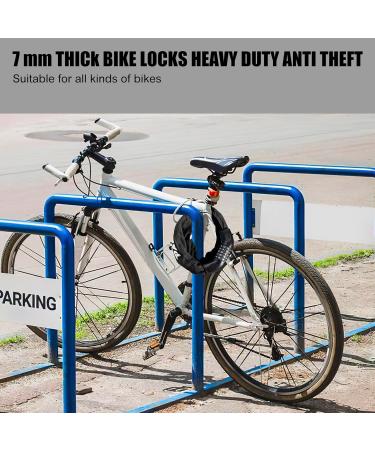 High-Security 5-Digit Number Lock Chain Bicycle Lock - 7x900mm for Bikes eBikes & Motorcycles - Durable & Safe Black Lock - Buy Online on GoSupps.com