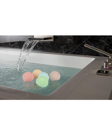 Spa Gift Set: 5 USA Designed Bath Bombs with Bath Salt - Garden Sage, Lemon Cedar, Hawaiian Blue, Ruby Grapefruit, Violet - Infused with Jasmine, Sweet Orange, Sandalwood, Ylang Oil, Vitamin E - Buy Online on GoSupps.com