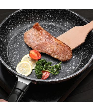 Gugxiom Maifan Stone Frying Pan Non Stick Universal Cooktop Compatible Excellent Steak Pan Solid & Reliable Efficient Kitchen Cook Companion 20cm Diameter 600g Weight - Buy Online on GoSupps.com