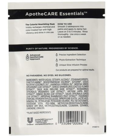 Apothecare Essentials Moroccan Mint Hair Mask 1.5 oz - Unisex - Buy Online on GoSupps.com