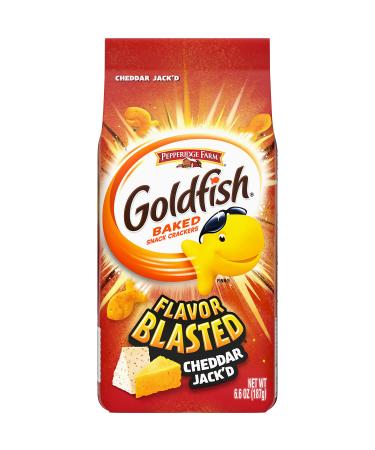 Pepperidge Farm Goldfish Flavor Blasted Cheddar Jack'd Crackers, 6.6 oz. Bag
