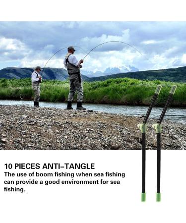 Premium Fishing Anti-Tangle Boom Sleeves Set - 10 Pieces of Black Feeder Accessories for Tangle-Free Fishing - Buy Online on GoSupps.com