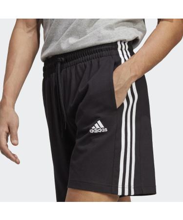 Buy adidas Essentials 3-Stripes Male Adult Shorts Black/White - International Shipping Available - Buy Online on GoSupps.com