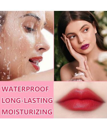 WENJLYJ 6 PCS Wine Lip Tint Wine Bottle Matte Lip Tint Stain Stick Long Lasting Waterproof&Moisturizing Velvet Liquid Lipstick Mini Cute Lip Gloss Set for Women 6p - Buy Online on GoSupps.com