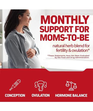 Fertility Supplements for Women + Prenatal Vitamins - 60 Count - Aid Pregnancy & Conception - Buy Online on GoSupps.com