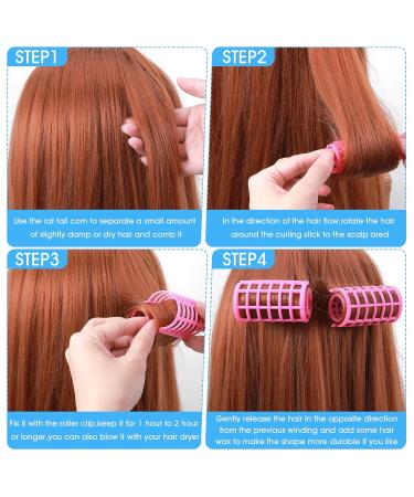 Aster 30-Piece Curler Set | Plastic Hair Rollers | Heatless DIY Hair Styling for Women | Multiple Sizes & Colors - Buy Online on GoSupps.com