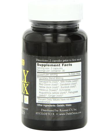 Daily Detox Herbal Caps - 60 Capsules | Natural Cleanse & Liver Support - Buy Online on GoSupps.com