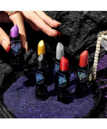  Nurvidis Glitter lipstick waterproof shimmer - Matte lipstick with glitter - Metallic lipstick - Non-sticky - Diamond Shiny lipstick - Pearlescent finish for long-lasting color - Buy Online on GoSupps.com