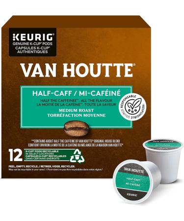 Van Houtte Half Caff K-Cup Coffee Pods 72 Count For Keurig Coffee Makers Half Caff 72 Count ( Pack of 6 ) - Buy Online on GoSupps.com