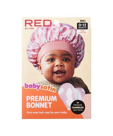 Red by Kiss Baby Satin Bonnet Sleep Caps - Pink Leopard Hair Wraps - Buy Online on GoSupps.com