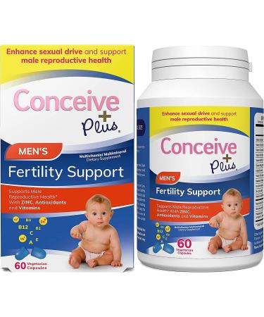 Conceive Plus Men's Fertility Support - Male Fertility Supplement 60 Capsules - Buy Online on GoSupps.com